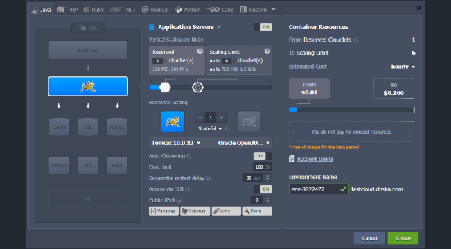 You can deploy the development environment yourself